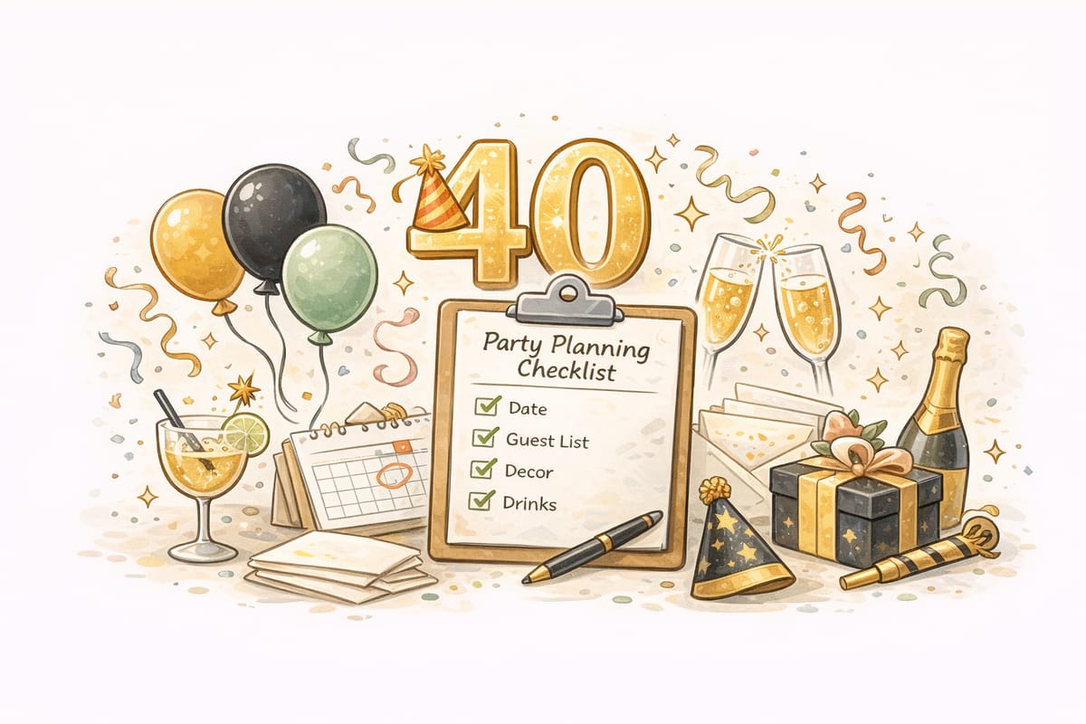 40th Birthday Party Planning Guide: Timeline, Checklist & Ideas
