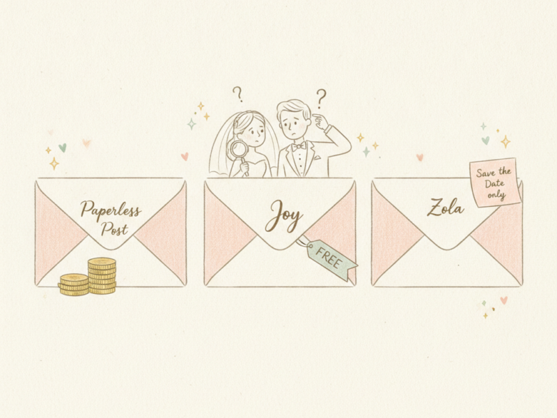Paperless Post vs Withjoy vs Zola: The Wedding Invitation Comparison Nobody Paid For