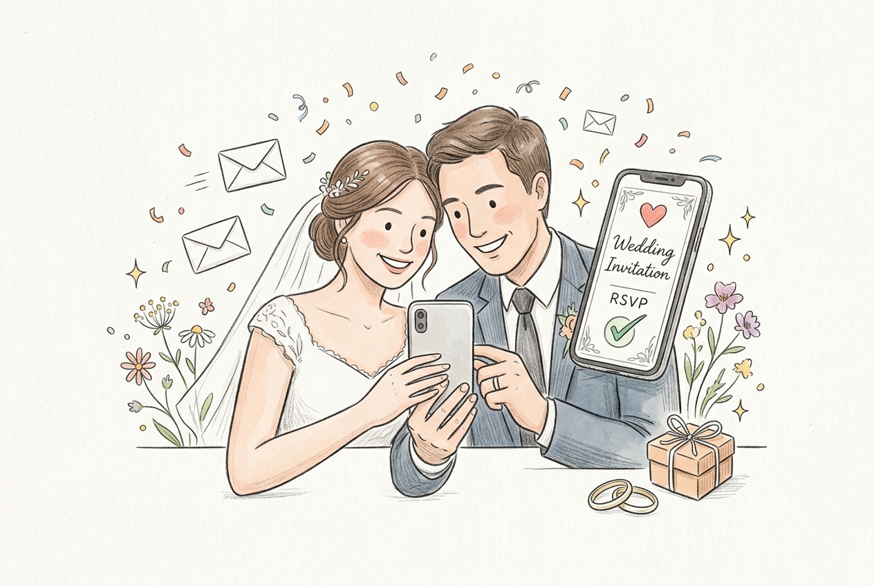 Free Digital Wedding Invitations: 6 Options Compared (With RSVP Tracking)