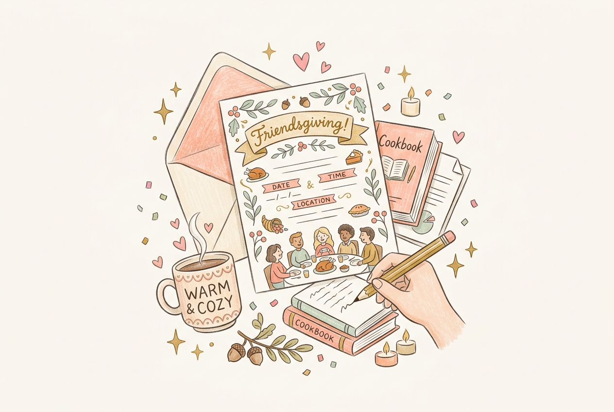 Friendsgiving Invitation Wording: Examples You Can Copy