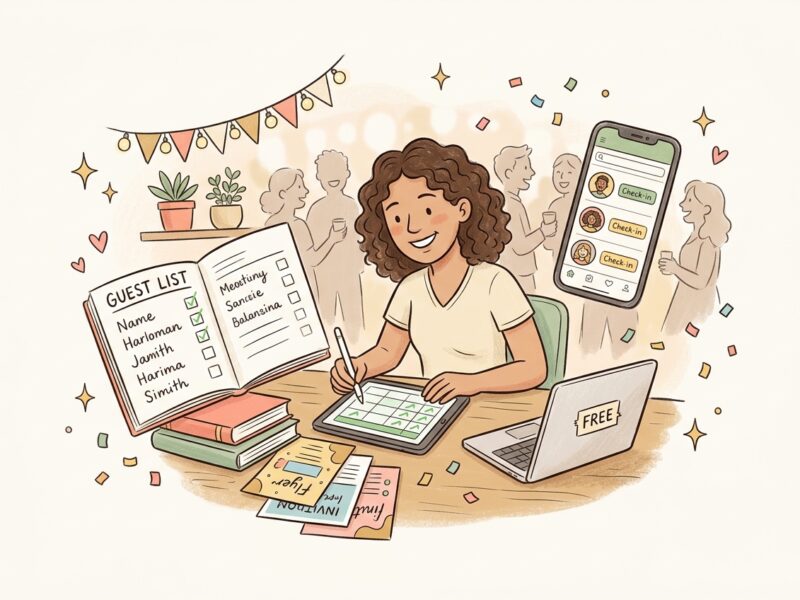 How to Track Attendees for Your Next Party (Free Guest List Tools)