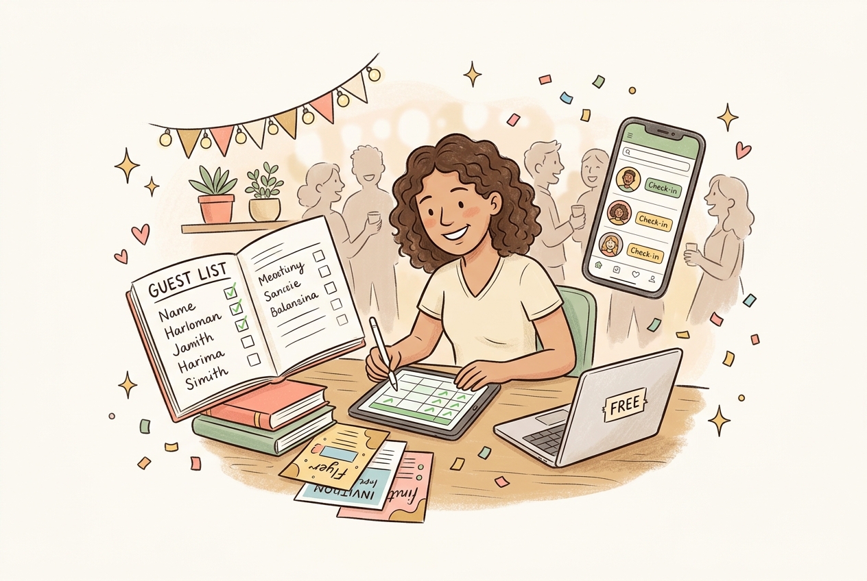How to Track Attendees for Your Next Party (Free Guest List Tools)